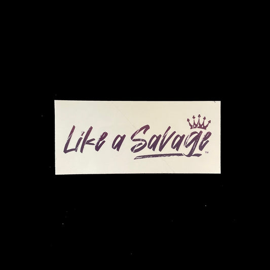 This sticker let's the world know that whether you're working, writing, drawing, or creating, you're doing it Like a Savage. Customize the accessories in your life (e.g., notebooks, laptops, folders), and make them a little more savage.