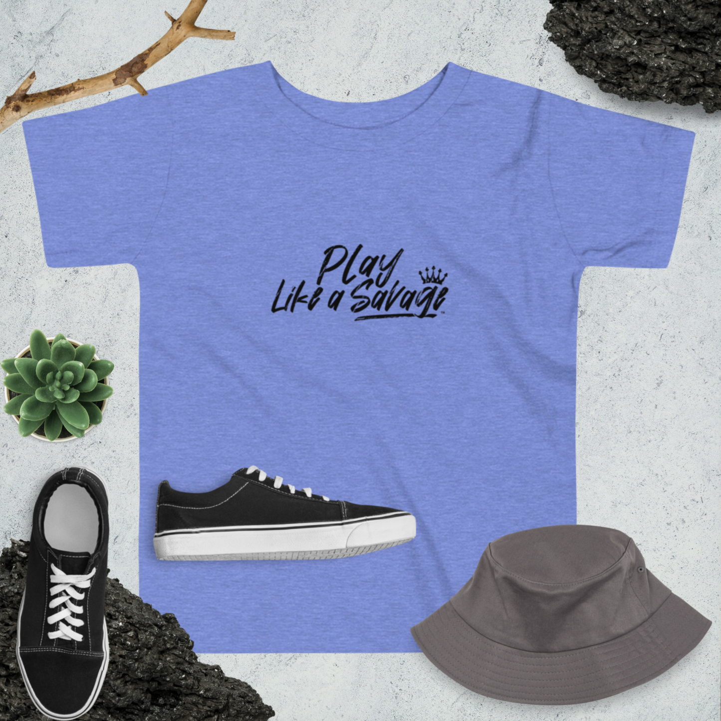 Play Like a Savage Toddler Short Sleeve T-Shirt