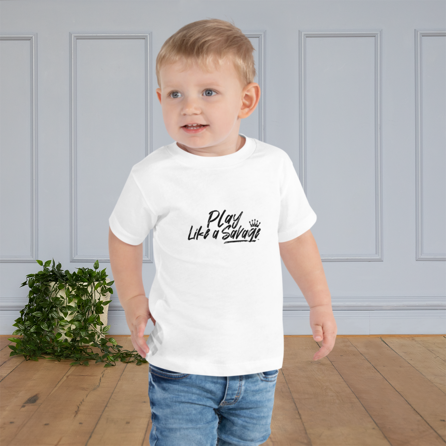 Play Like a Savage Toddler Short Sleeve T-Shirt