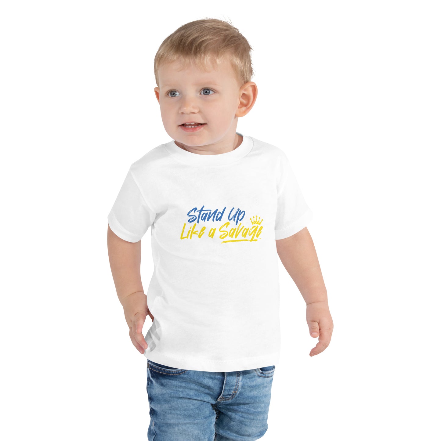 Stand Up Like a Savage Toddler Short Sleeve Tee