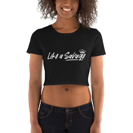 Like a Savage Women’s Crop Tee