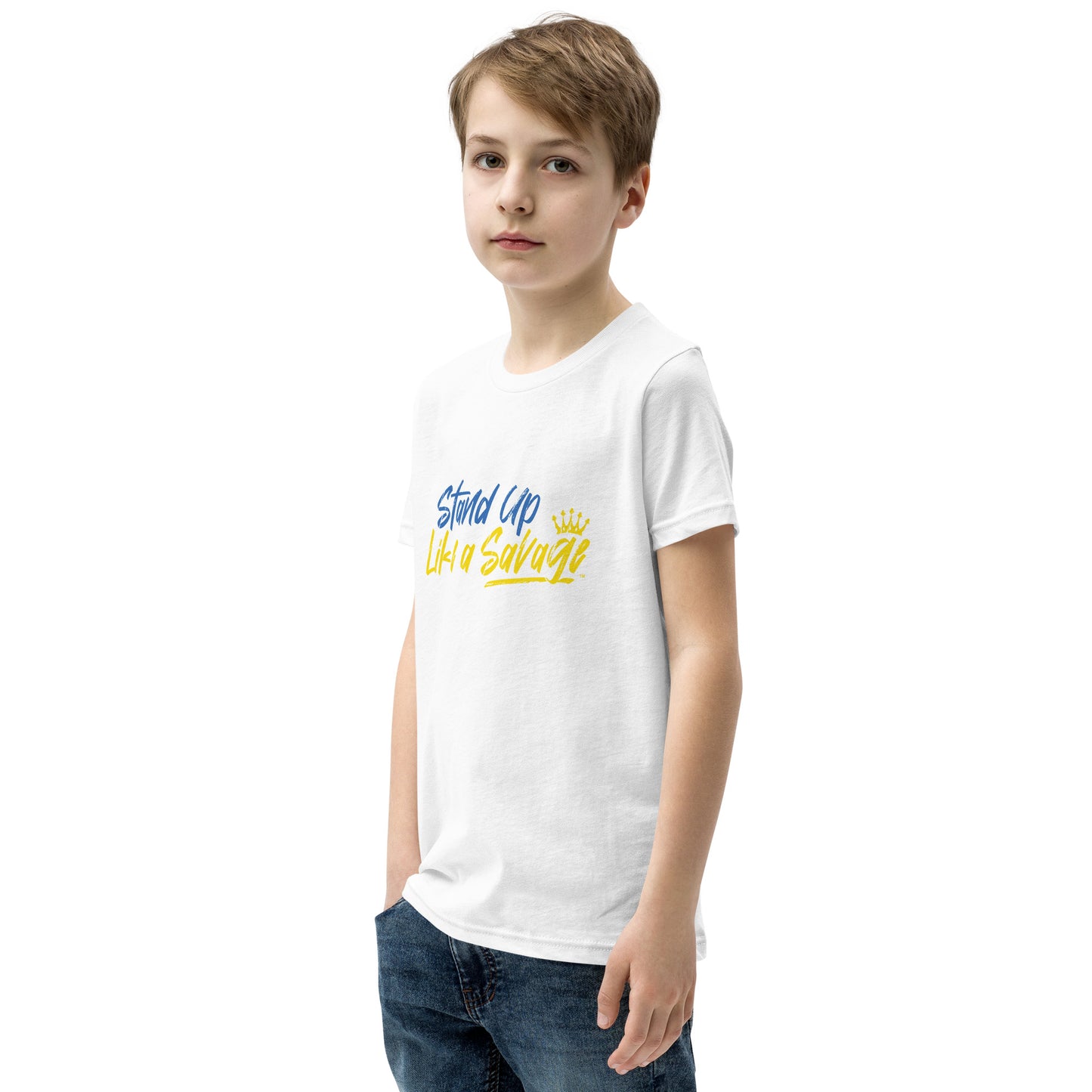 Stand Up Like a Savage Youth Short Sleeve T-Shirt